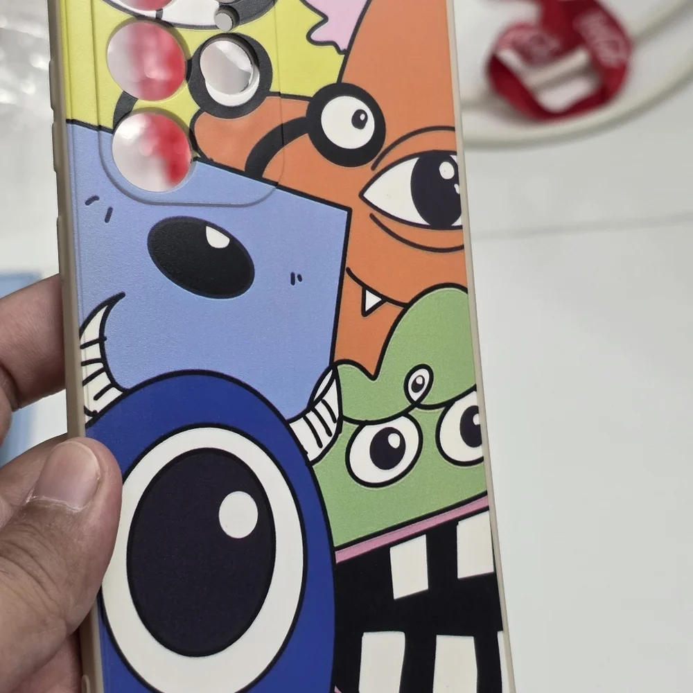 Samsung Galaxy S22 Ultra Colorful Cartoon Monster Soft Gel Phone Case NEW